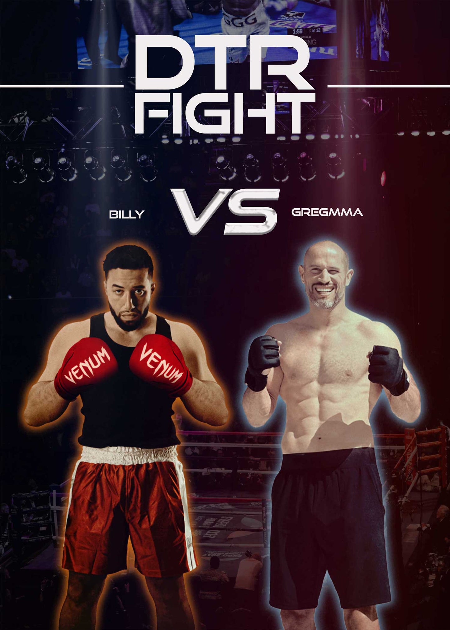 Affiche DTR Fight - Billy vs GregMMA