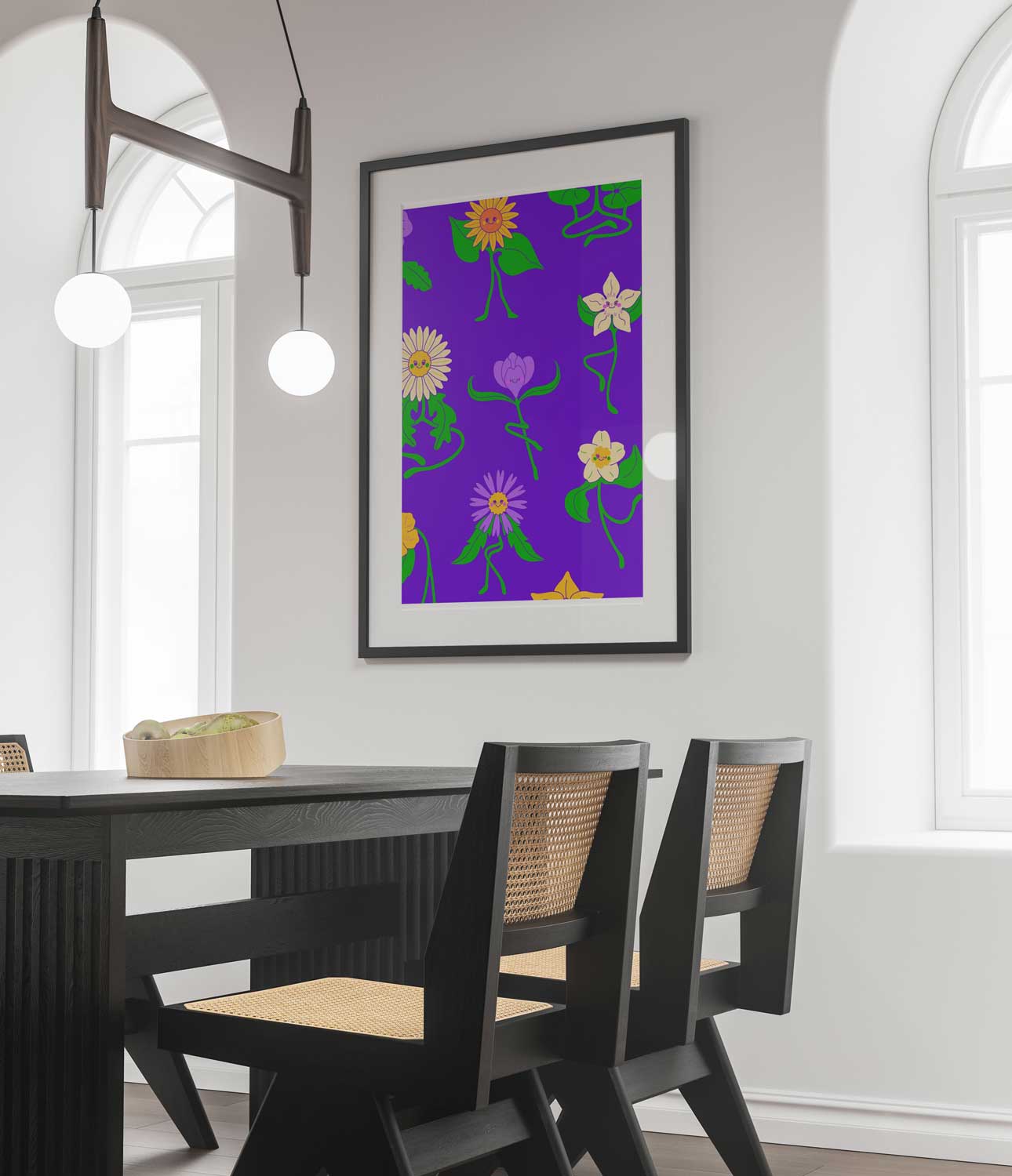 Affiche illustration florale joyeuse - UNIVEA