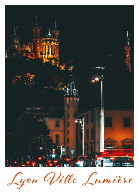 Affiche Lyon Ville Lumière - Fêtes des Lumières