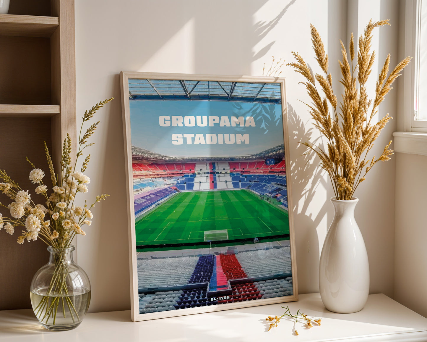 Affiche Groupama Stadium - Vue Panoramique OL