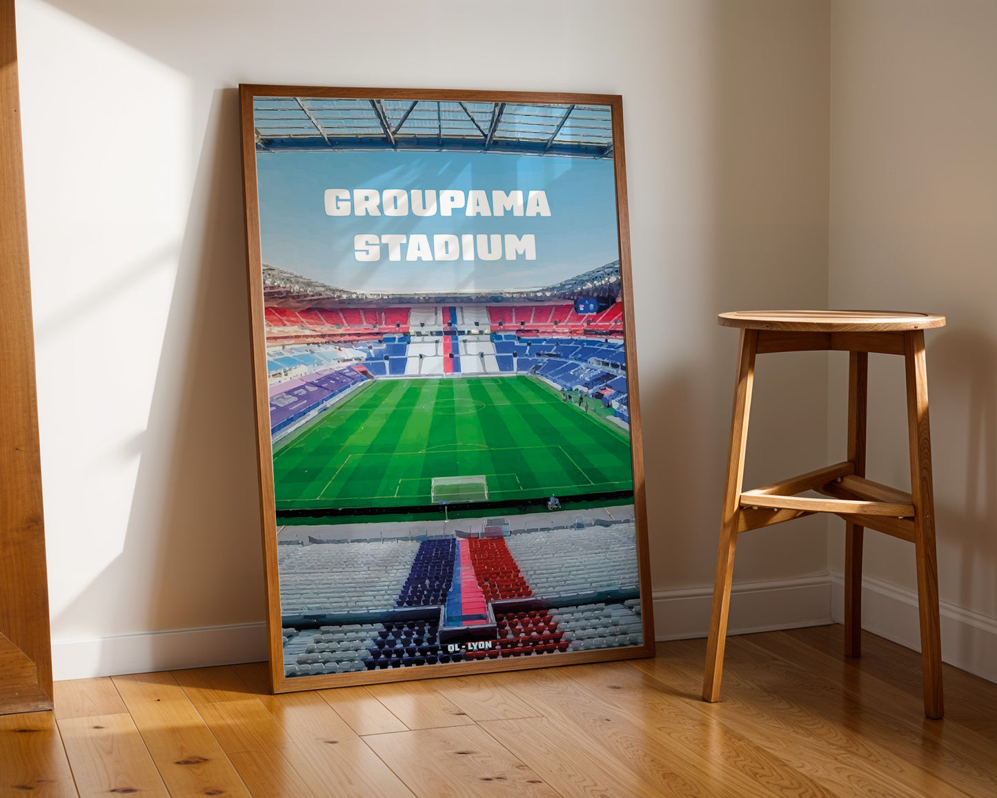 Affiche Groupama Stadium - Vue Panoramique OL