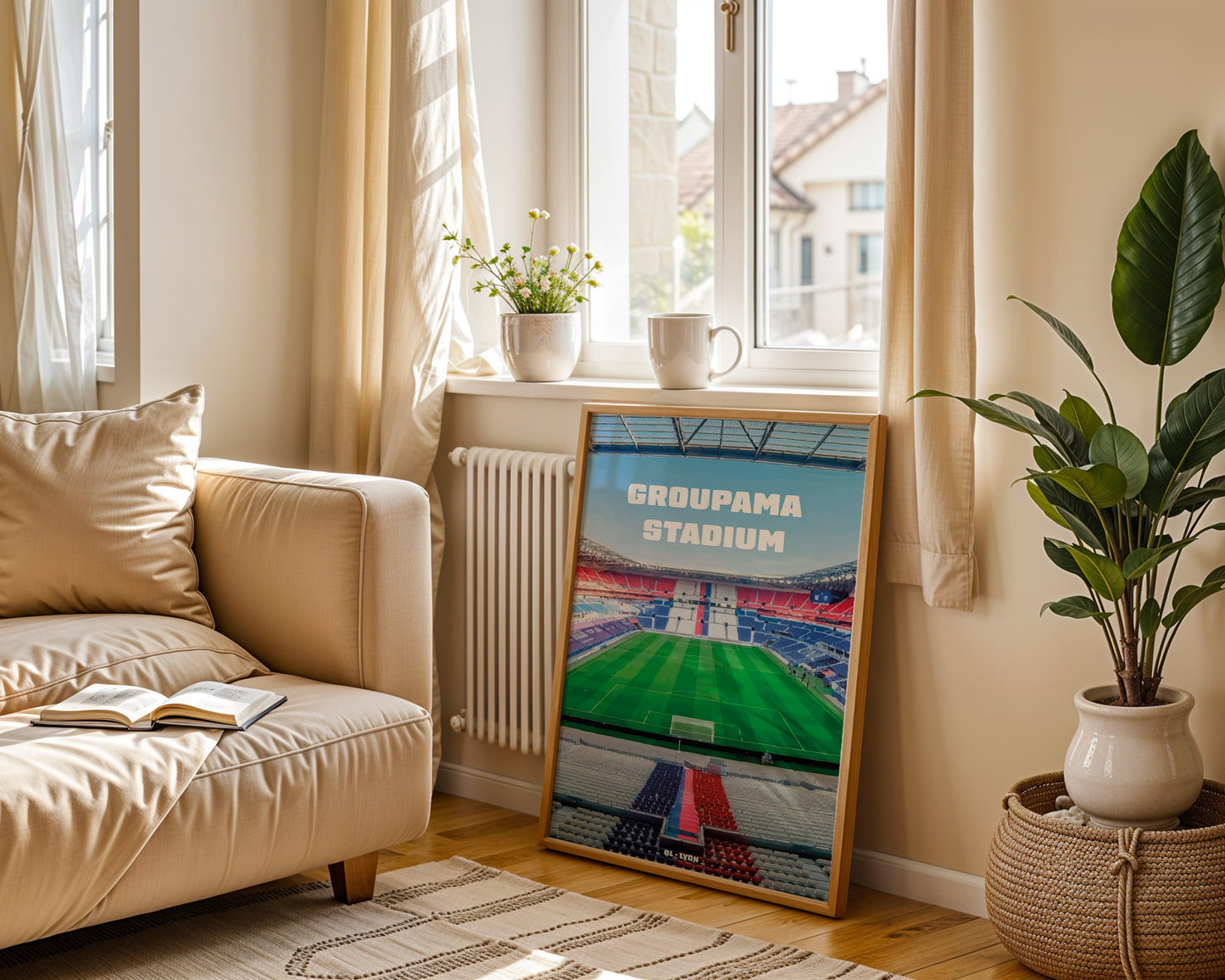 Affiche Groupama Stadium - Vue Panoramique OL