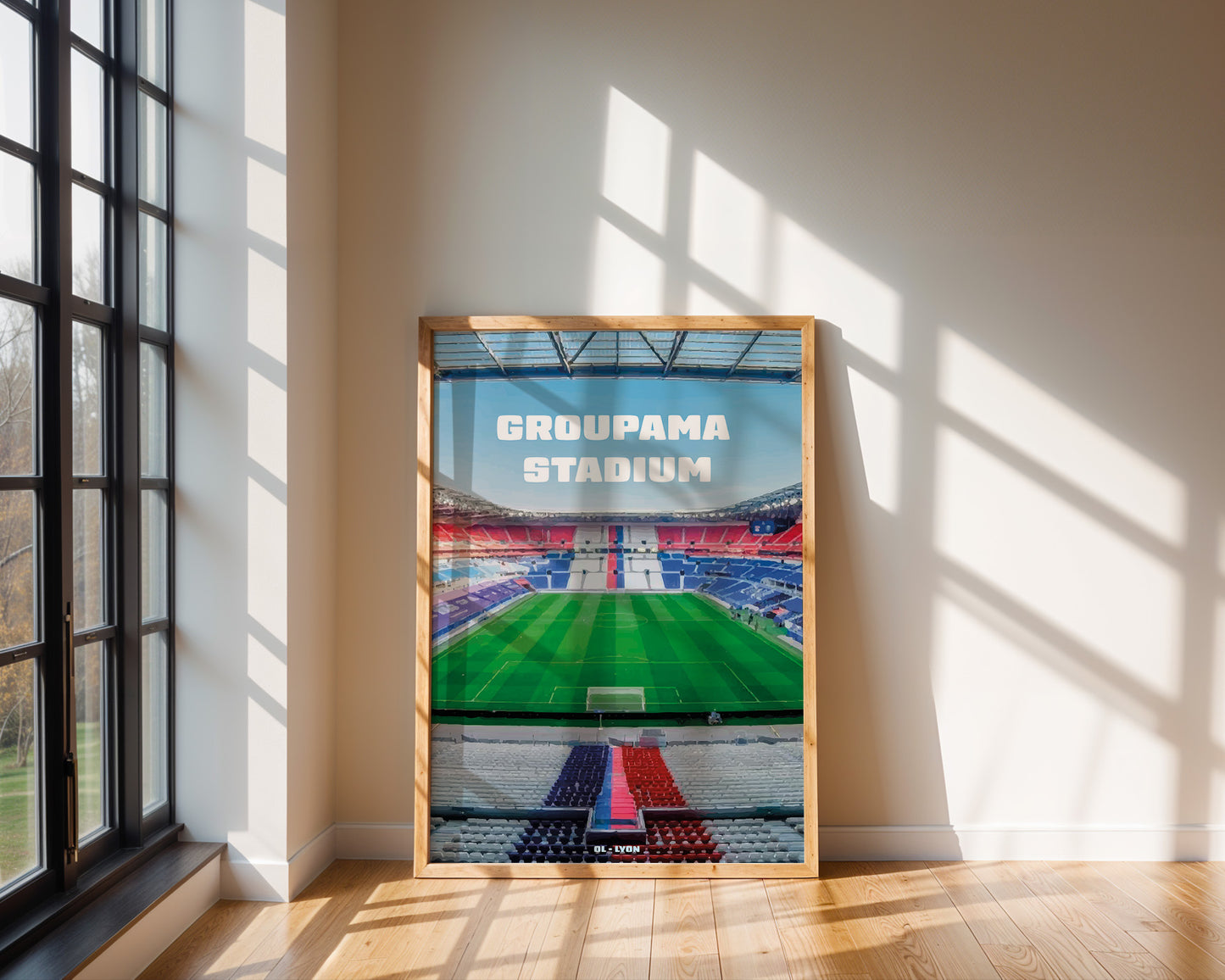 Affiche Groupama Stadium - Vue Panoramique OL