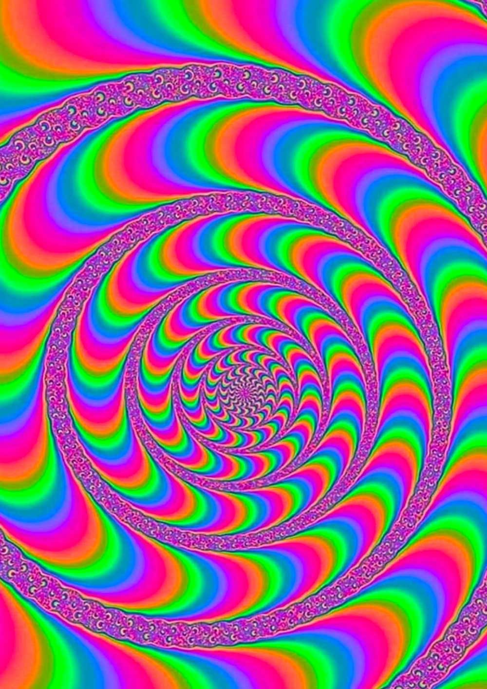 Affiche Hypnotique en Spirale Arc-en-Ciel - UNIVEA