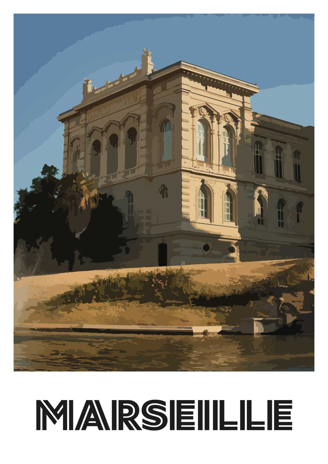 Affiche “Marseille - Palais Longchamp” - UNIVEA