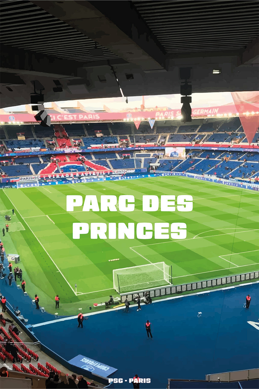 Affiche Parc des Princes - Vue Panoramique PSG
