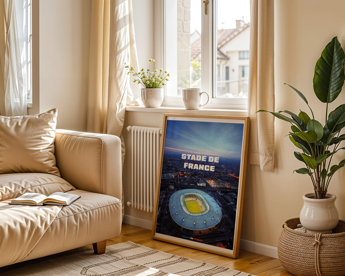 Affiche Stade de France - Vue Aérienne Nocturne