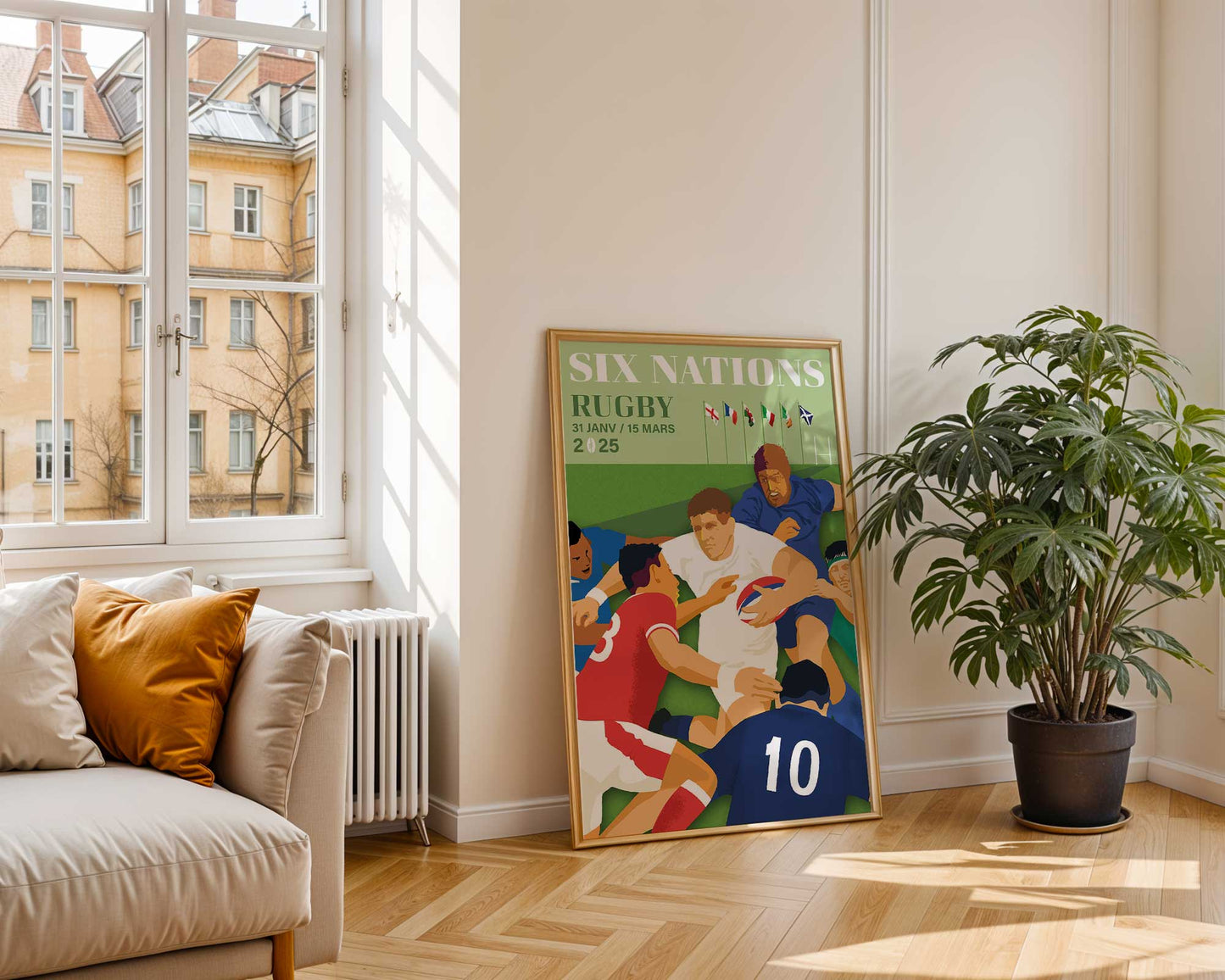 Affiche des Six Nations 2025 - Tournoi Rugby