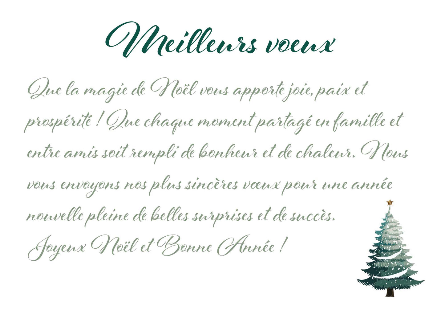 Carte de vœux “Élégance festive”