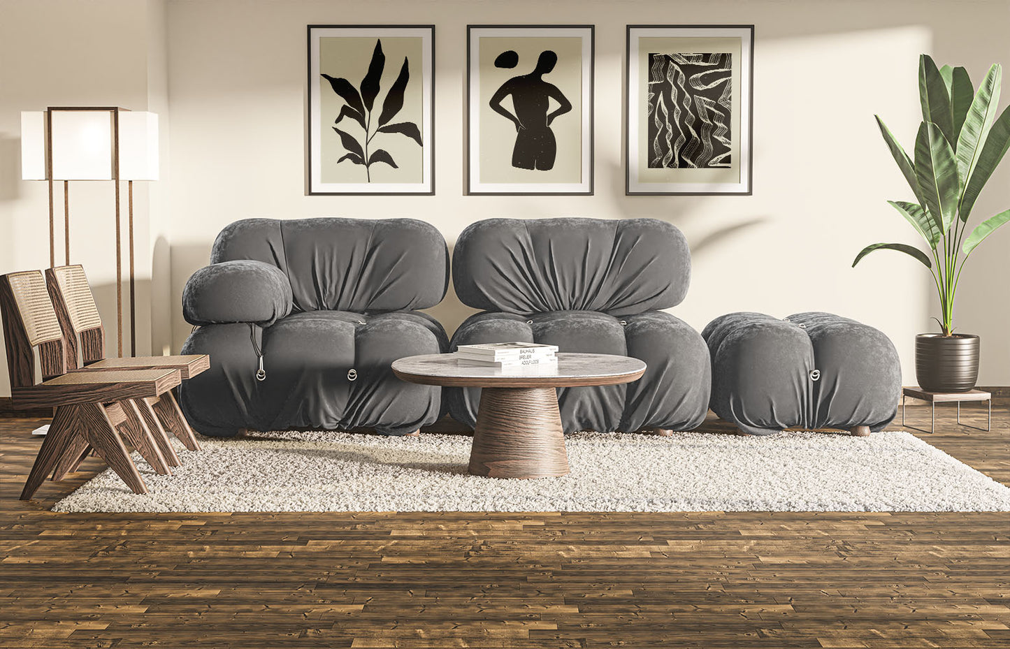pack de 3 affiches dessin abstrait africains - UNIVEA