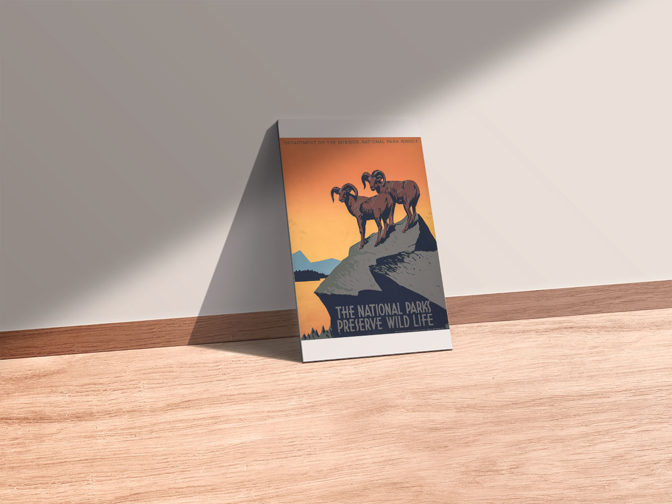 Affiche the national parks preserve wild life - UNIVEA