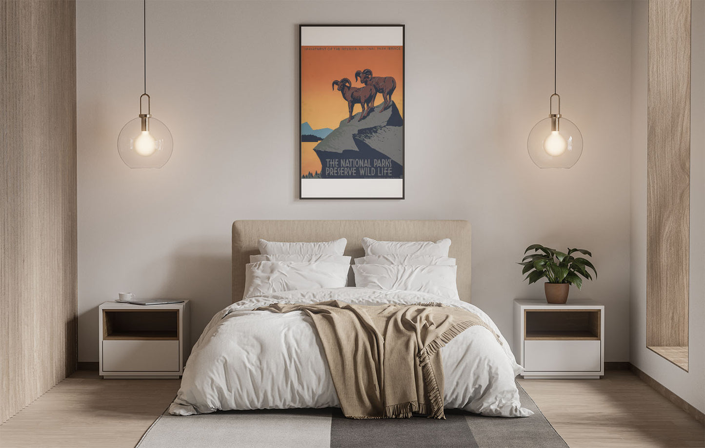 Affiche the national parks preserve wild life - UNIVEA