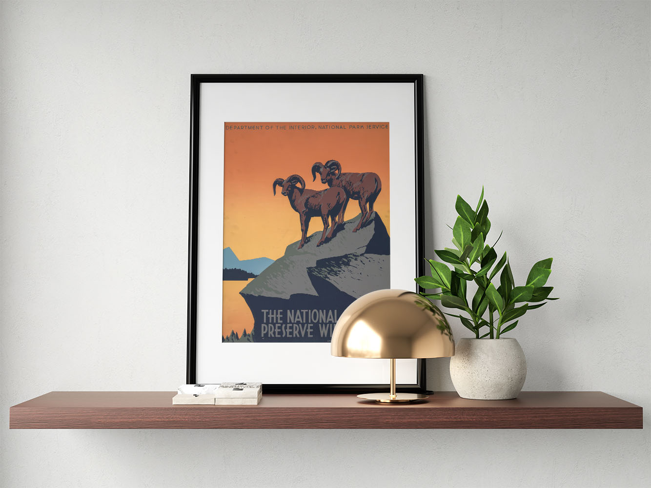 Affiche the national parks preserve wild life - UNIVEA