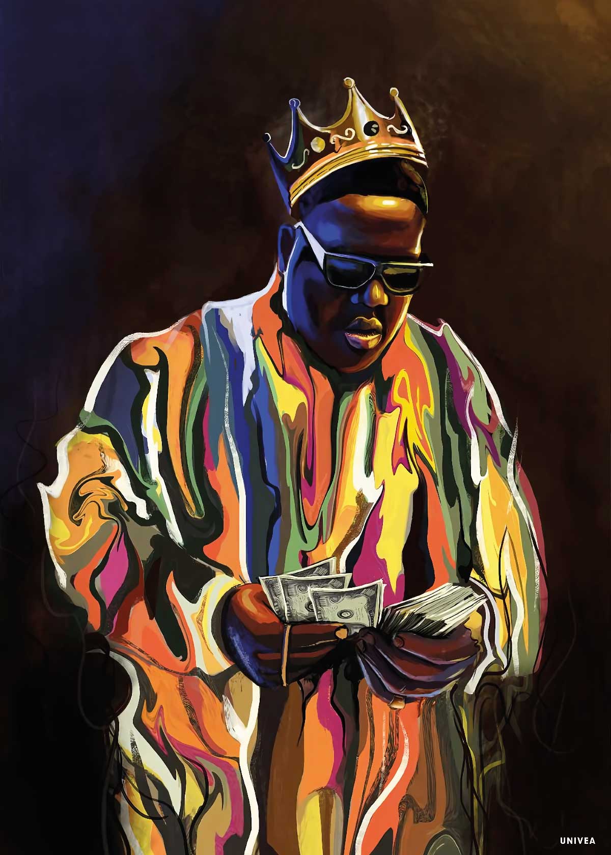 Notorious BIG - Style Pop Art et Culture Hip-Hop