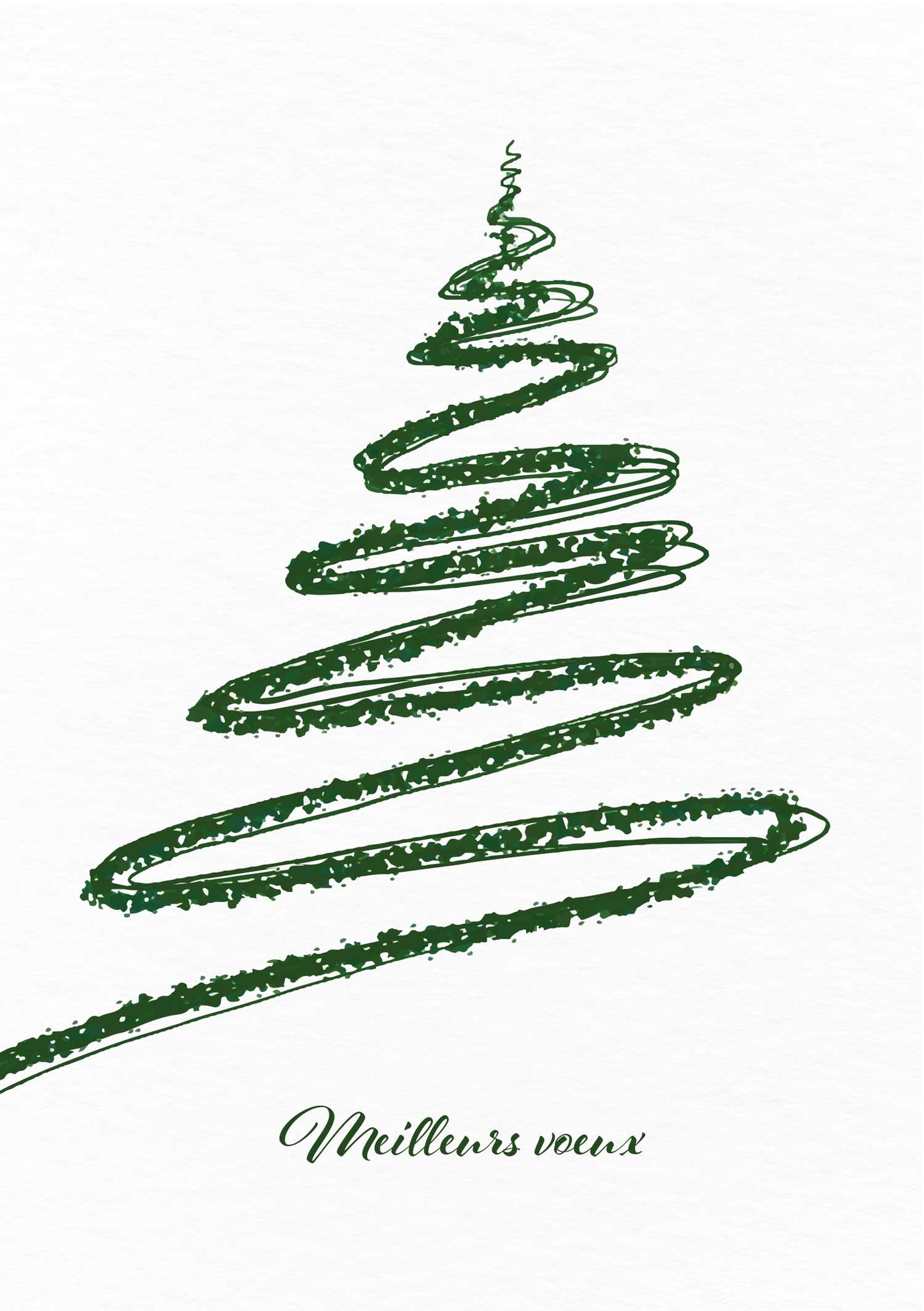 Carte de vœux “Sapin enlacé”