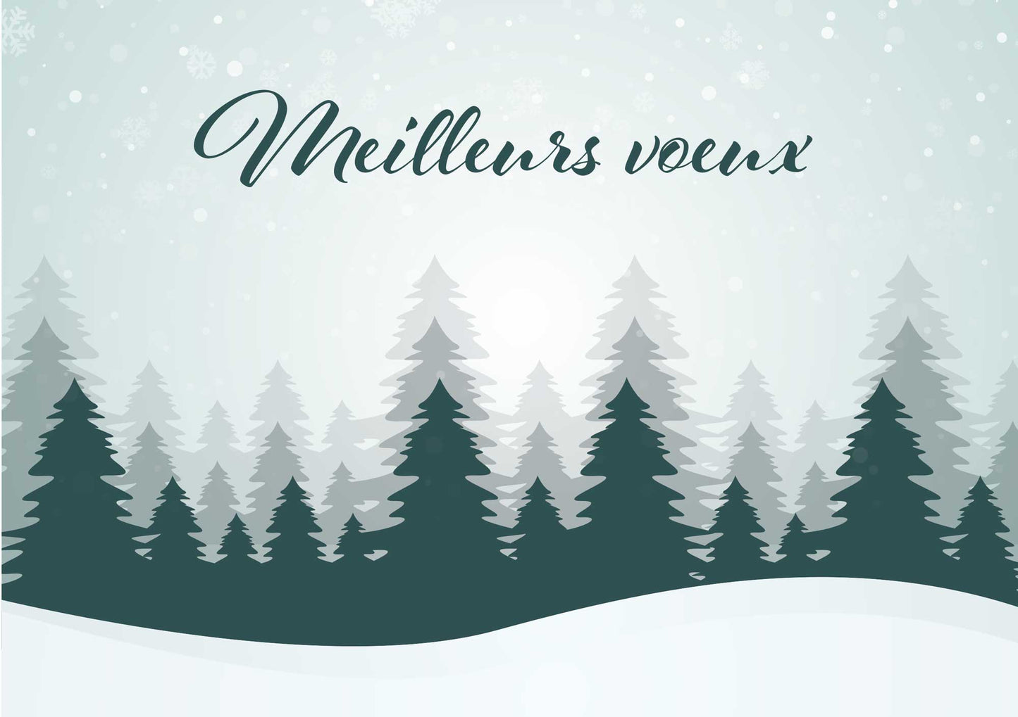 Carte de vœux “Sérénité boréale”