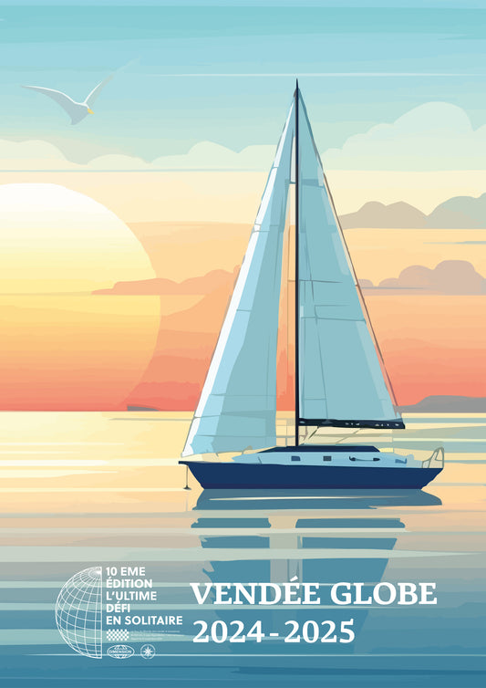 Affiche Vendée Globe 2024-2025 - UNIVEA
