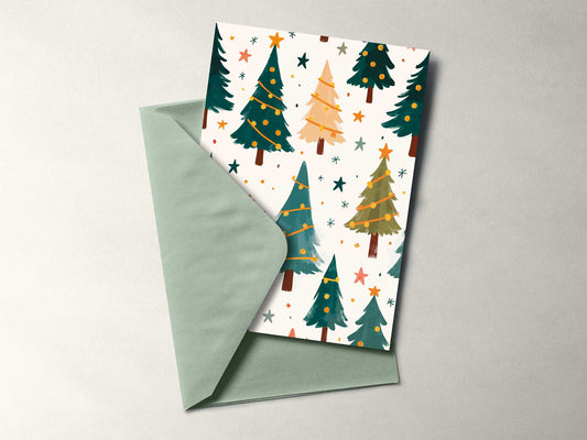 Carte de vœux “Forêt étincelante”