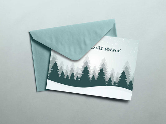 Carte de vœux “Sérénité boréale”