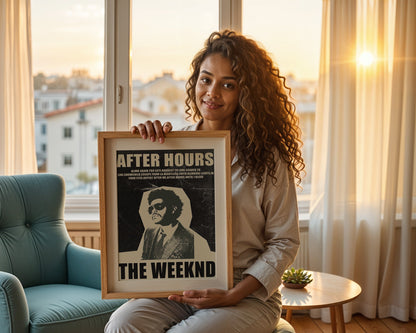 The Weeknd - After Hours (Affiche Vintage Minimaliste)
