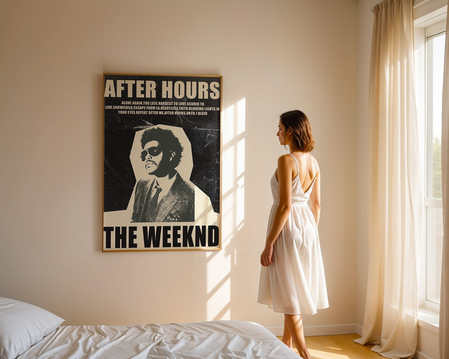 The Weeknd - After Hours (Affiche Vintage Minimaliste)