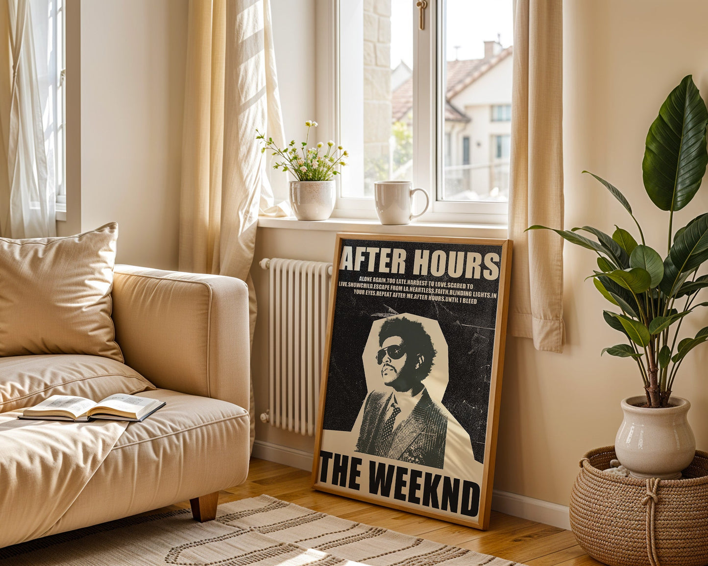The Weeknd - After Hours (Affiche Vintage Minimaliste)