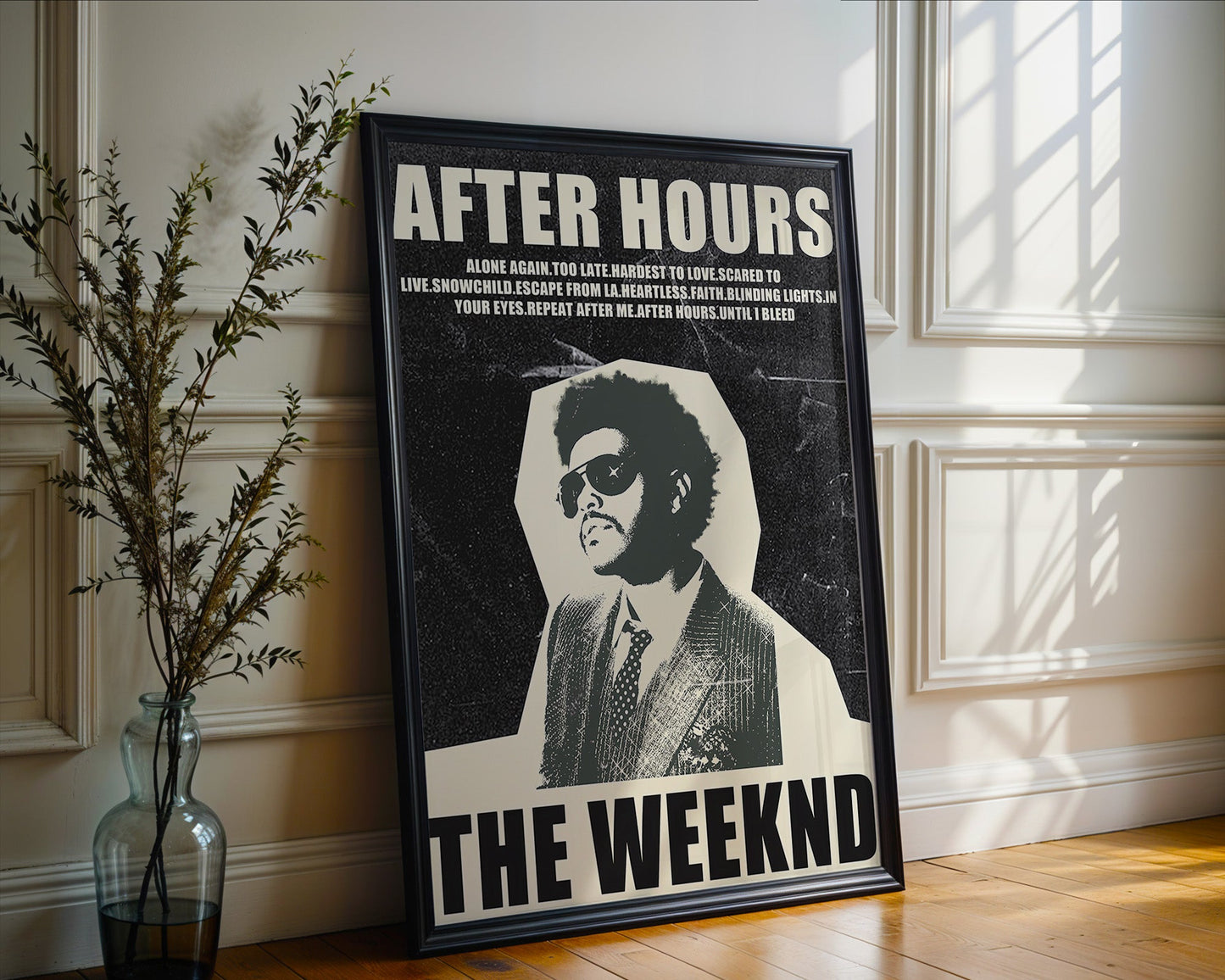 The Weeknd - After Hours (Affiche Vintage Minimaliste)